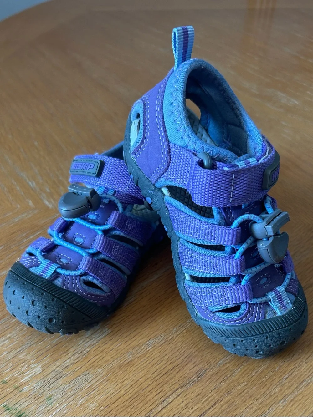 Weestep Toddler Size 6 Purple Water Sandals Beach Shoes